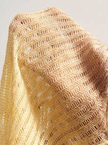 Bohemela Áo len dệt kim dáng rộng tay dài, dáng rộng, họa tiết gradient phong cách Boho dành cho nữ, phong cách đồng quê cổ điển phương Tây, thích hợp cho kỳ nghỉ hè/thu - Rượu sâm banh - Xem 9