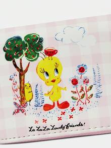 LOONEY TUNES X SHEIN 1 件装菊花与小黄鸭简约拉链零钱包女士 - 彩色 - 查看 3