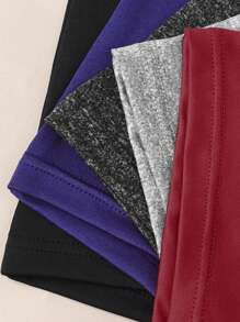 EverLounge 5PCS Men's Casual Contrast Color Elasticated Waist Boxer Briefs Multipack Trunk - Multicolor - View 5