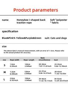全新卡通狗牵引绳套装，锯齿形胸背带宠物牵引绳，适用于遛猫遛狗