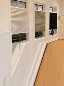 1pc Self Adhesive Blinds Room Darkening Blind,Zebra Window Blinds Room Darkening Shade Curtain Roll Up And Pull Curtain For Window French Door Shades For Kitchen Bathroom Gifts Birthday Graduation