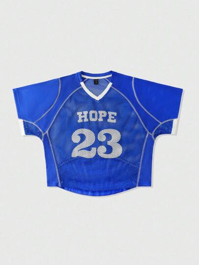 Prep Men's Mesh Panel Sports T-Shirt, Short Sleeve Athletic Jersey