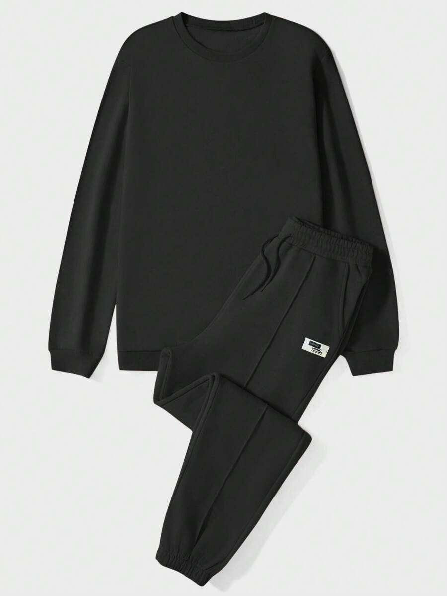 EURMUSE 男士素色運動衫&腰部抽繩衛褲