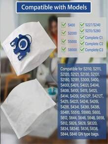 2/5/10pcs Dust Bags Compatible With Miele C1 C2 C3 C5 S Series Vacuum Cleaner - White - View 15