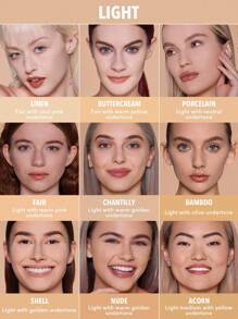 SHEGLAM Fondotinta in Polvere ad Alta Copertura Focalizzato sulla Pelle - Porcellana