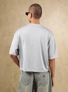 SUMWON Oversized Mesh Athletic T-Shirt With Dice Game Print Urban Streetwear Basketball Jersey Summer Festival Casual Top