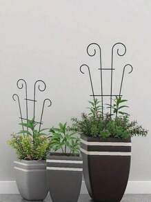 Schwarzer Metall Pflanzenstützenkäfig, Rankhilfe für Kletterpflanzen, Rankgerüst, Gitterkonstruktion, Kletterhilfe, Dekorativer Rahmen, Blumentopf Dekoration für Garten, Geschenkidee für Zuhause, Goldenes wabenförmiges Rankhilfe-Gestell für Topfpflanzen, bietet Unterstützung für Innen- und Außenblumen und Ranken, ist eine gute Hilfe für Gärten