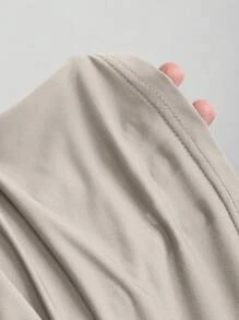 Sweetra Bộ 3 Áo thun nữ màu trơn thắt nút vai thường ngày - Nhiều màu - Xem 6