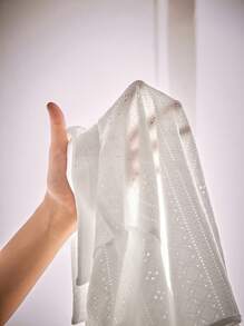 女式年轻休闲提花针织家居服套装，带翻领和前扣 - 白色 - 查看 6