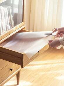 1 Roll Of Clear Waterproof Mats, Non-Slip Cabinet Liners For Kitchen Cabinets, Shelves, Desks - Multicolor - View 7