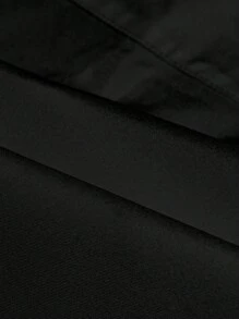 Claim Dot M-CY2416 男士七分袖休闲衬衫，四向弹力，120克 - 黑色 - 查看 3