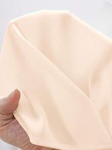 SHEIN 女士纯色扭纹蝴蝶结露肩时尚上衣