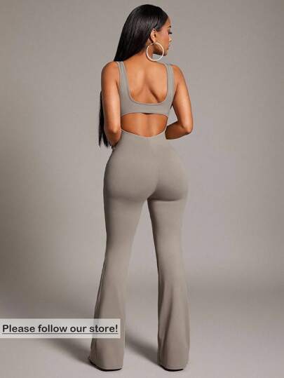 Radiana 女式纯色露背无袖紧身连衣裤