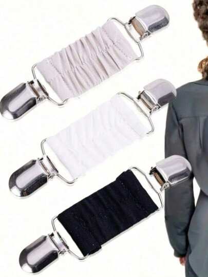 1件/2件/3件披肩夹复古欧美风格水晶毛衣夹防滑胸针围巾夹合金配饰