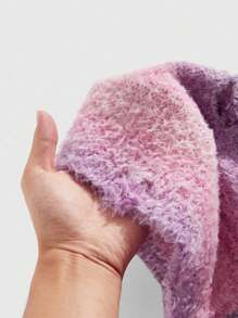 ROMWE MEN Street Life 男士休闲V领做旧毛衣背心 - 粉色 - 查看 5