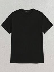 Manfinity BRENVOR Camiseta de cuello redondo de hombre, verano, cosas de pareja