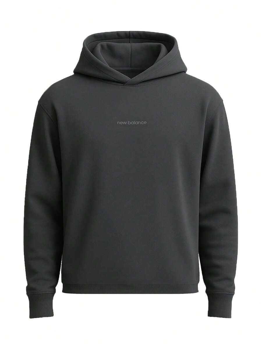 New Balance MT33559 - Men's Letter & Bear Graphic Print Round Neck Short Sleeve Casual T-Shirt - Navy Blue - View 1