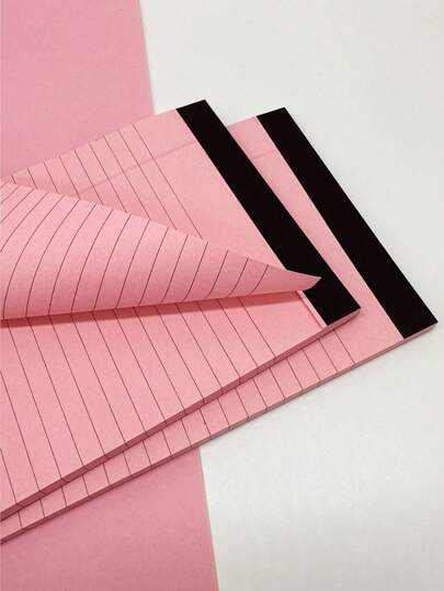 SHEIN 50 Pages A5 Horizontal Line Office Learning Notebook, 5 Colors Optional For Note-Taking And Memo Pad