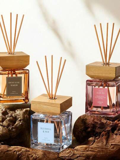 SHEIN 1 16.9oz/500ml Dream About Reed Diffuser Diffuser, Rattan Fragrance, Fragrant Family Perfume Home Decoration Bottle Gift Bottle Suitable For Living Room, Bedroom, Office, Bathroom-Elegant Air Freshener Gift, Holiday Theme.