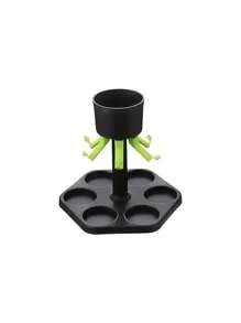 SHEIN 1pc 6 Shot Glass Dispenser hoàn hảo cho rượu vang, rượu whisky, bia và rượu mạnh, Wine Dispenser lý tưởng cho các bữa tiệc và trò chơi uống rượu (không bao gồm ly rượu vang) - màu đen - Xem 7