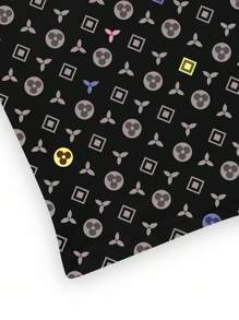 Manfinity Dauomo Camiseta de manga corta de cuello redondo con estampado geométrico casual para hombre, para el verano - Multicolor - Ver 4