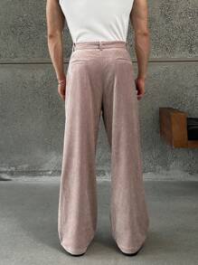 ESTAVOR Herren Lässig lange gewebte Hosen