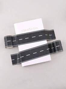 SHEIN 1/4 Pcs Traffic Track Washi Tapes, Handmade Toy Road & Railway DIY Materials