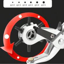 1pc Leather Hole Punch Tool - Red - View 2