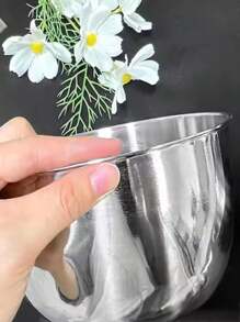 Madebyblanc 304 Stainless Steel Salad Mixing Bowl Stainless Steel Anti-Fly Design Stainless Steel Sauce Cup Household Dipping Small Bowl Western Steak Sauce Cup Salad Dressing Seasoning Dish Suitable For Kitchen Baking Marinated Cake Bread Salad Metal Bowl - Multicolor - View 9