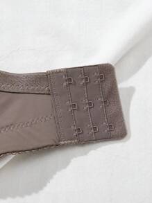 SHEIN 大码女式纯色舒适休闲钢圈文胸，提升型