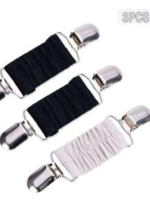 1件/2件/3件披肩夹复古欧美风格水晶毛衣夹防滑胸针围巾夹合金配饰 - 彩色 - 查看 9