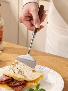 Cirelle 1 件不锈钢蛋糕切片带木柄派盘蛋糕铲适用于派对野餐、Rama 厨房必需品、新年、圣诞派对、家庭用餐、高端餐厅用品、乔迁礼物