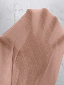 SHEIN 大码女式花卉提花 V 领卷袖优雅衬衫，秋季 - 粉色 - 查看 7