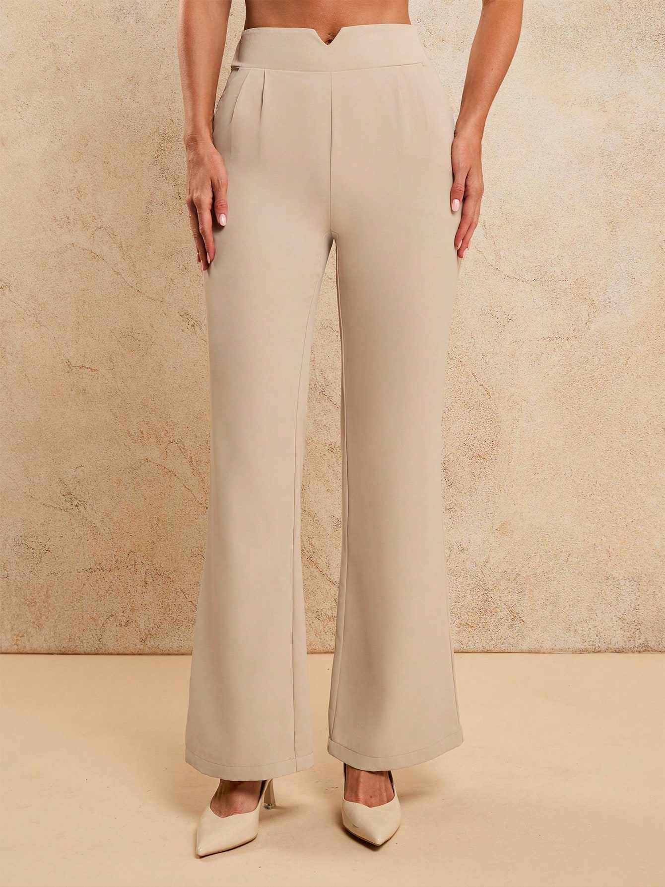 COSMINA بنطلون بدلة أنيق عالي الخصر متعدد الاستخدا...