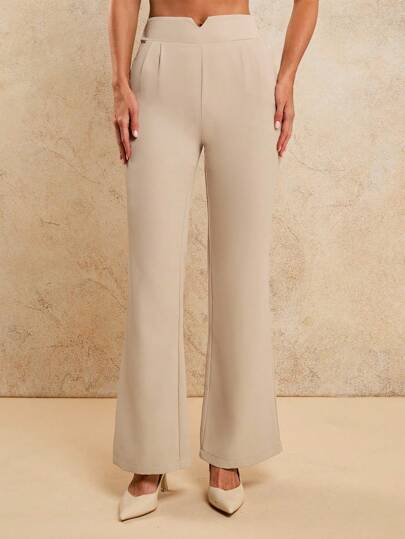 COSMINA Pantalones de traje de cintura alta y versátiles con vuelo para oficina, viajes, negocios y profesionales, pantalones de trabajo para mujeres