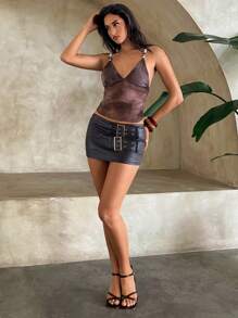 Aloruh Women's Boho Vintage Fashion Tie-Dye Printed Slim Fit Camisole Top For Summer See Through Top Brown Top Mesh Top Transparent Top Y2k,Y2k Clothes,Y2k Top Tops
Summer Tops,Tank Tops,Crop Tops,Tops For Women,Blusas Bonitas De Mujer,Going Out Tops Women,Crop Top,Going Out Tops.Women Tops, Fall Women Clothes