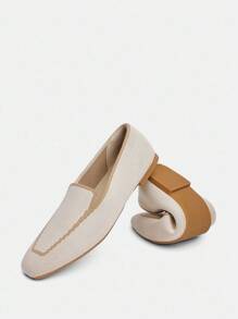 Ressula Women's Fashion Flat Loafers - Beige - View 8
