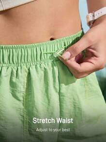 In My Nature Women's Casual Versatile Solid Color Outdoor Shorts Workout Short - Green - View 12
