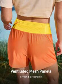 In My Nature 女式夏季拼色户外运动短裤