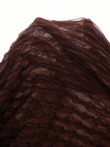 MaterniChic Textured Backless Cami Maternity Dress - Brown - View 6