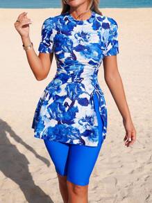 Swim Mulvari 2pcs/Set Women Summer Beach Holiday Middle Eastern Backless Bikini Swimsuit