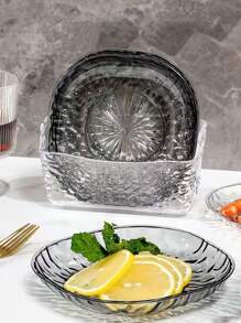 SHEIN 8件套盘子，垃圾盘，吐骨盘，水果盘，甜点盘，蛋糕盘，小吃盘，早餐盘，厨房用品，厨房用品，餐具配件