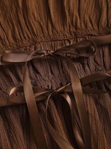 Sweetra French Style Relaxed Solid Color Cinched Waist Camisole And Loose Wide Leg Pants 2 Pieces Set, Fashionable Set For Women