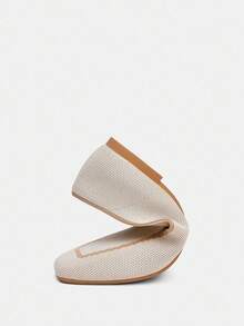 Ressula Women's Fashion Flat Loafers - Beige - View 7