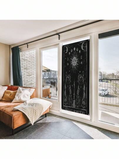 Goth 1Pc Calico - Themed Wall Fabric,Door Curtain, Serving As A Wall Hanging, Which Can Be Used For Home Decoration. It Can Also Be Made Into A Door Curtain Or A Hanging Cloth For The Dining Room, Effectively Enhancing The Cozy Atmosphere Of Your Home, Home Decor