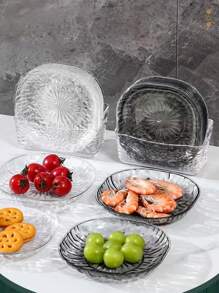 SHEIN 8件套盘子，垃圾盘，吐骨盘，水果盘，甜点盘，蛋糕盘，小吃盘，早餐盘，厨房用品，厨房用品，餐具配件