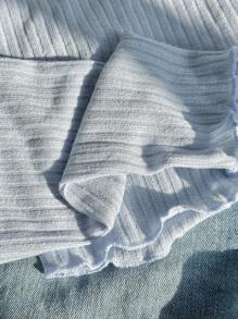 Comfortcana Plus Lettuce Trim Button Front Tee