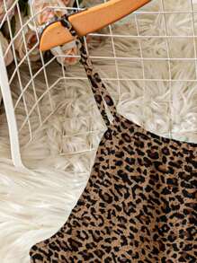 EMERY ROSE 大码女装夏季波西米亚风母亲节女装豹纹复古印花吊带背心女装夏装文艺复兴博览会背心 - 彩色 - 查看 4