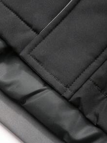 Dazy Kids Tween Boys Padded Coat, Fall Collection - Black - View 8