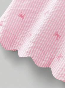 Maija Kids Maija Kids Camiseta de tirantes para niña preadolescente con cuello redondo y decoración floral 3D - Rosa - Ver 6